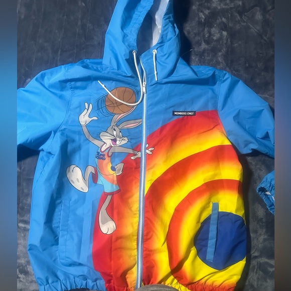 Members Only | Space Jam A New Legacy Tune Squad Team Windbreaker Loony Tunes XL - Picture 4 of 16